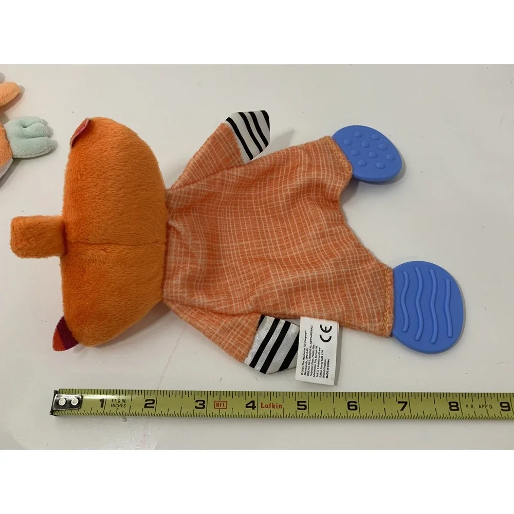 plush baby toys Manhattan fox teether lovey Boppy mini orange stuffed crab